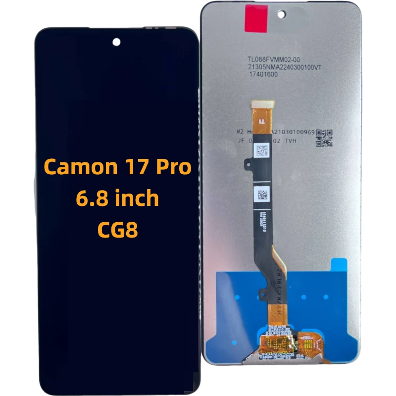 For Tecno Camon 17 Pro Lcd Mobile Phone Touch Screen for Model Cg8 Factory Wholesale Different Model Lcd Display