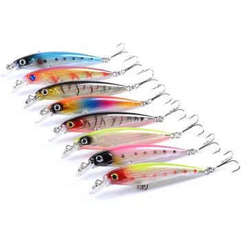 9cm 7.3g Minnow Hard Fishing Lures 9 Colors 3D Eyes Bionic Artificial Minnow Baits Mino Hard Lure – Minnow – view 3