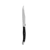 Single black handled knife