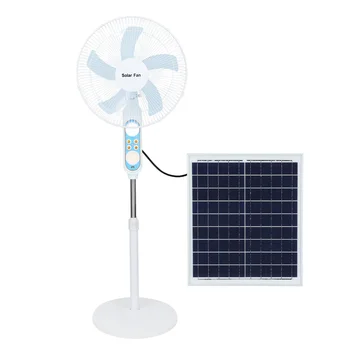 25w 16 Inch Long Life Battery Electric Fan Rechargeable Solar Standing Fan