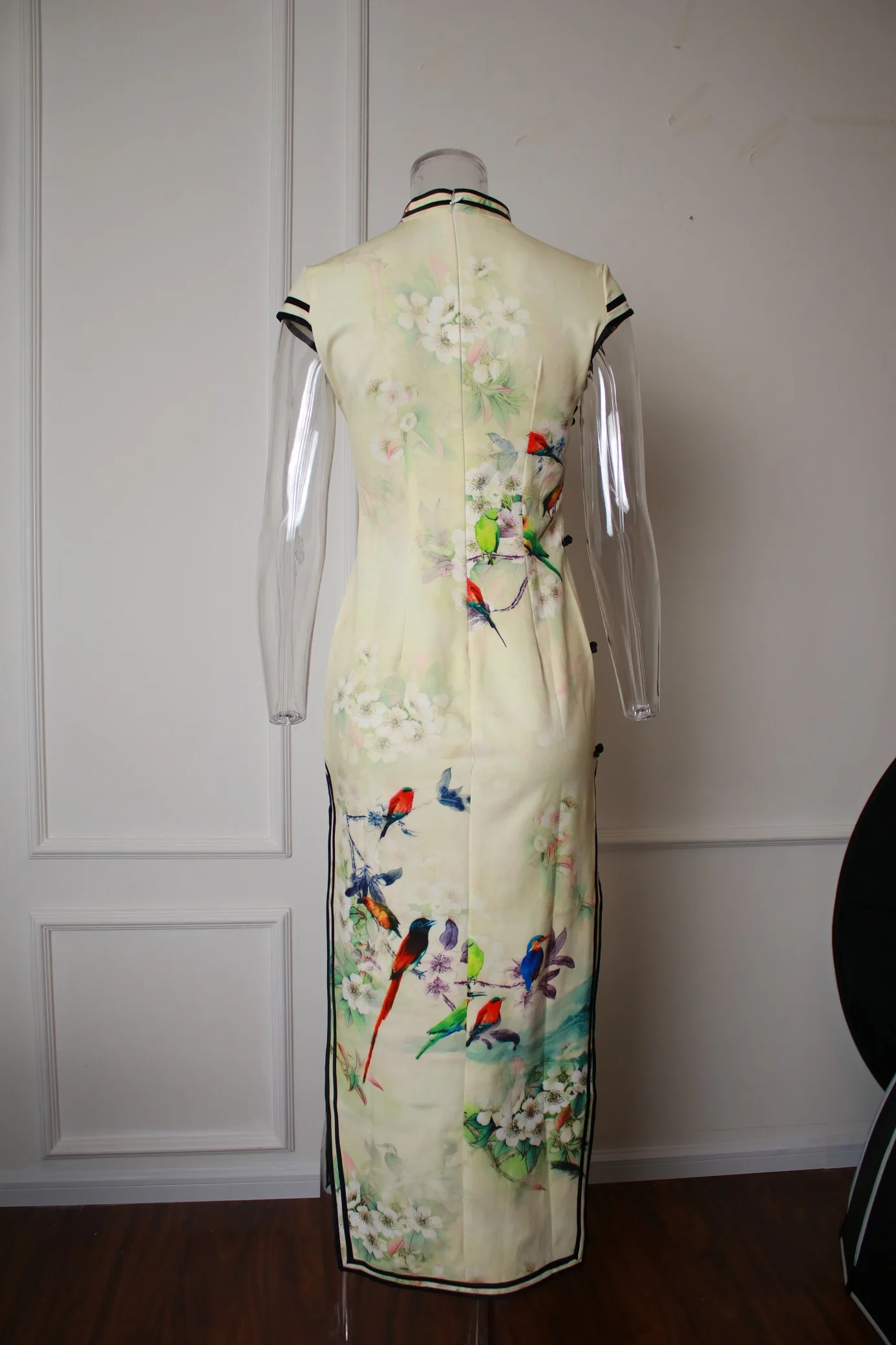 Stylishine Cheongsam Chinese Style Women Elegant Short Sleeve Printing ...