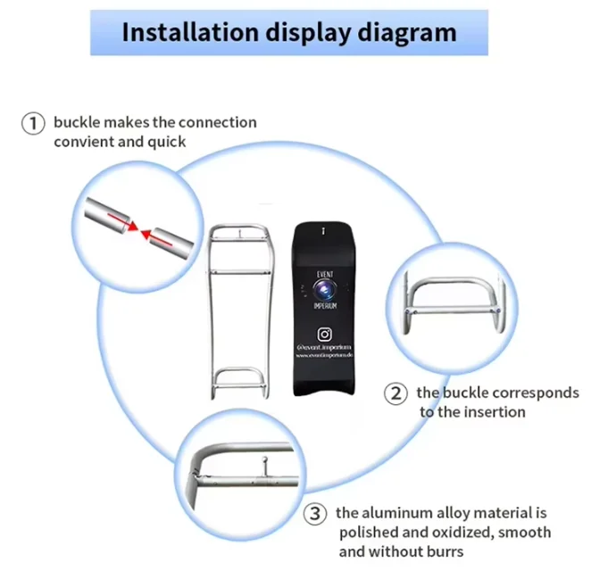 Custom iPad Sharing Station Stand for 360 Photo Booth With Logo Print Tension Fabric Tablet Stand Hbe3b3f8fe9164d7598f5c559526e8367H