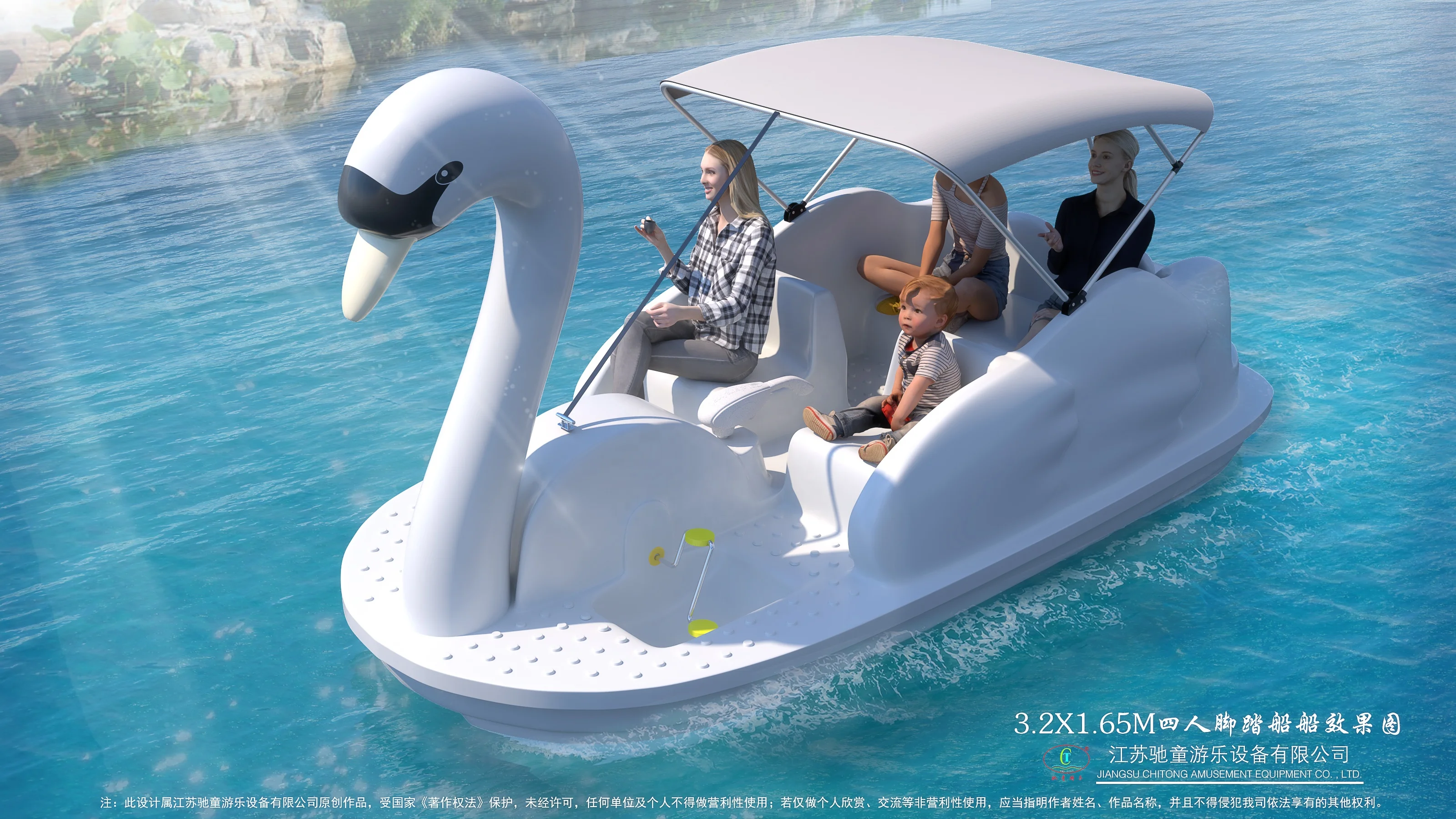 ペダルボート　スワンボート　手漕ぎボート　まとめ売り 水湖 大人用 ペダルボート 中古 白鳥型 ペダルボート 販売中 - 中国