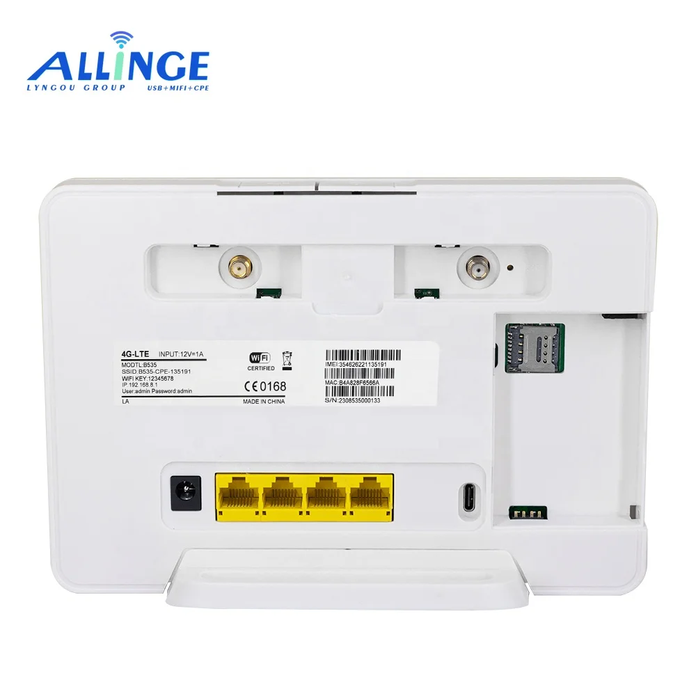 ALLINGE SDS1571 4G Modem Mobile Router With Sim Card Slot 4G Lte Wifi Router B535 Support 4000mAh Battery