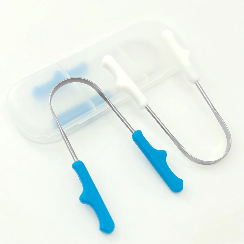 Wholesale High Quality Stainless Steel 304 U Type Tongue Scraper Tongue Cleaning Oral Tool