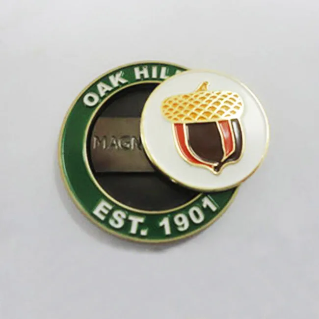 Металлический Магнитный маркер для гольфа