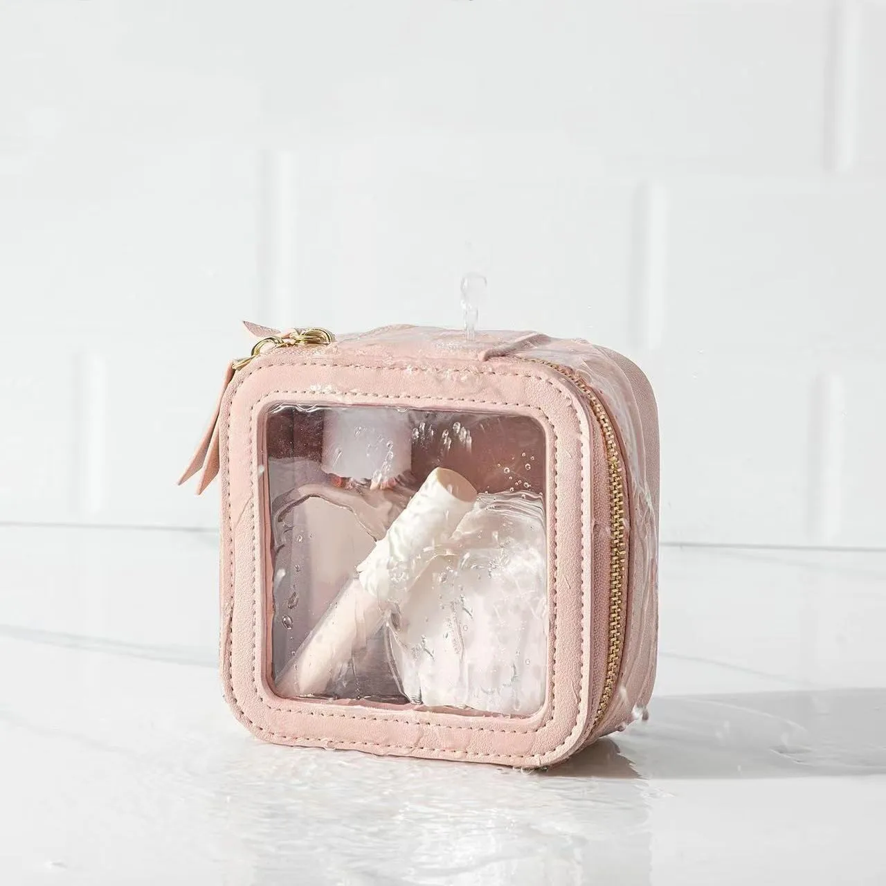 clear makeup travel bag Clear Designer Makeup Bags - Transparent Cosmetic Cases for Easy  Organization