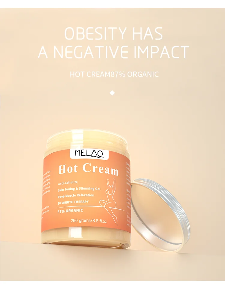 Private Label Slim Cream Weight Loss Fat Burning Slimming Gel Hot Cream