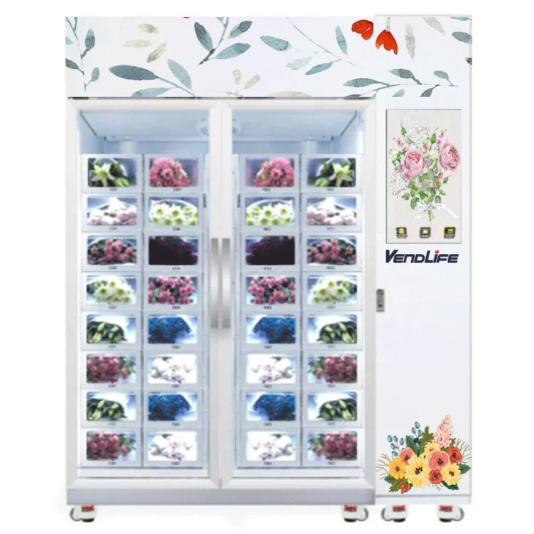 Factory Direct Sell New Model Full Automatic Floss Flower Vending Machine Automatic Cotton Vendlife Making Machine