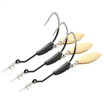 New Metal Soft Crank Bait Lead Fishing Crank Hook Spoon 3G-9G Spring Twist Lock Freshwater Fish Catfish Freshwater Fish Catfish – Soft Lure – view 2