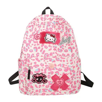 バッグ [Import] Leopard fur punk Backpack Y2K Import] Leopard fur punk Backpack Y2K ヒョウ柄バッグ