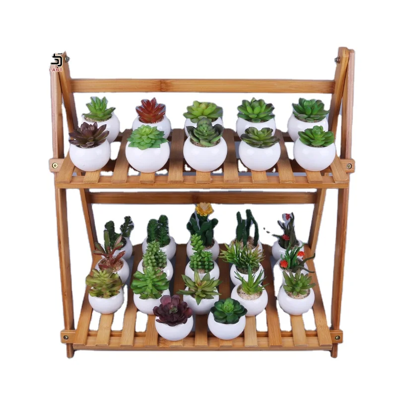 Artificial Mini Potted plants With Ceramic Pot For Desk Decoration