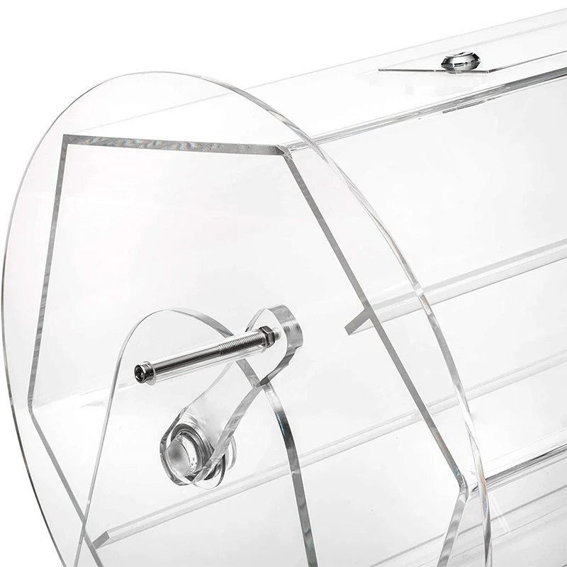 Transparent Acrylic Manual Drawing Box Celebration Raffle Box