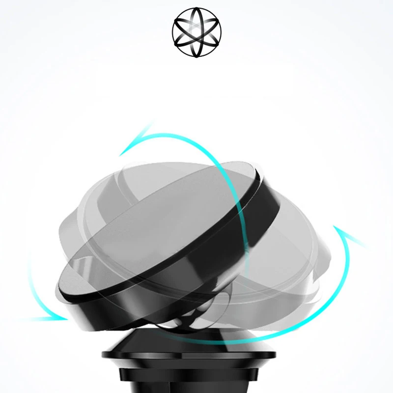 
 Регулируемый магнитный держатель для телефона с поворотом на 360 градусов  