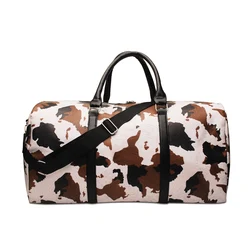 Retail Black Leopard Weekender Bag Cheetah Duffle Tote Dom1131065