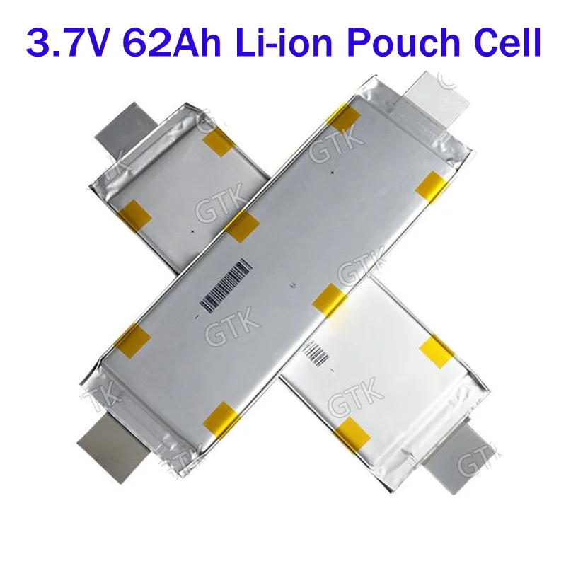 4pcs 8pcs 12pcs Lithium Ion Battery 3.7V 60Ah Rechargeable Li-ion Pouch Cell For 24V 48V 72V Battery DIY Solar Inverter UPS