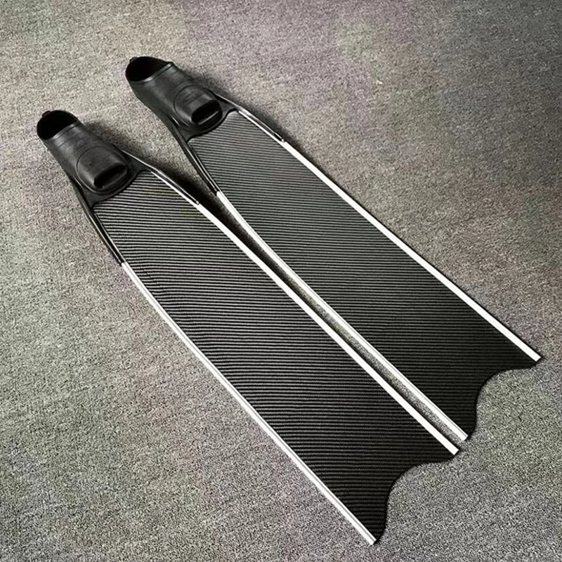 carbon fiber freediving long fins with