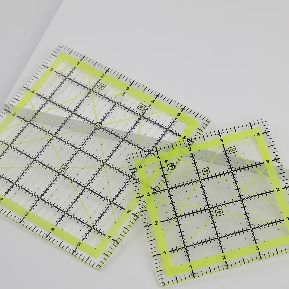 Acrylic Quilting Ruler Transparent Fabric Cutting Ruler Grid Lines
