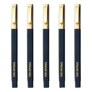 G14 Matte-Finish Neutral Carbon Square Gel Pen Business & Exam Office Stationery Promotional Ballpoint Pen Black Signature Clip