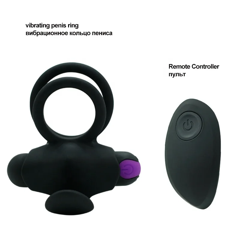 Wireless Remote Control Vibrator Cock Ring for Men - 10 Modes, USB  Rechargeable Male Sex Device in Black, Pink, Violet