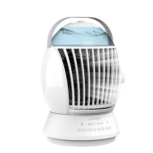 Portable 24V Smart Desktop Mini Cooling Fan USB Power Source with Remote Control for Car RV Garage Use