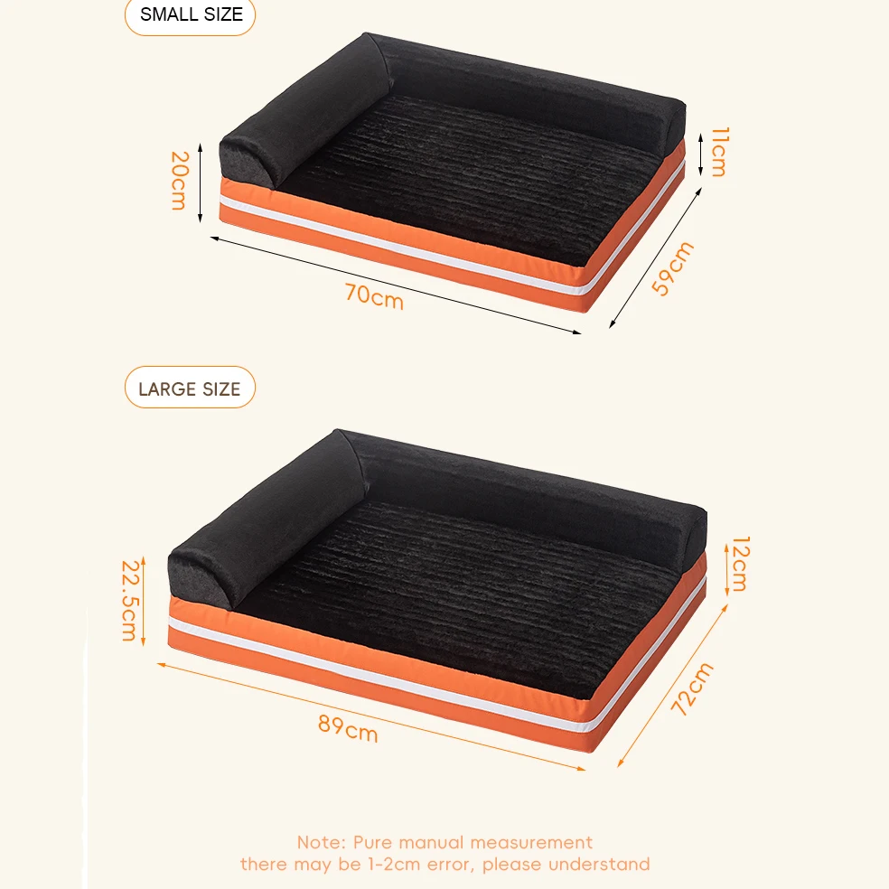 OKKPETS Heating and Cooling Dog Beds with Air Conditioner System Washable Pet Beds with Waterproof Lining