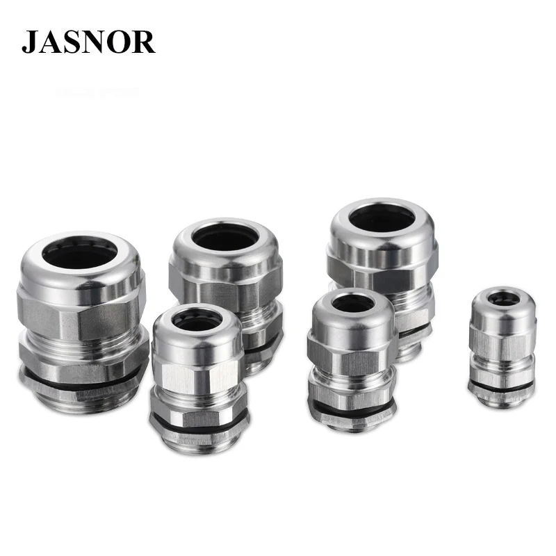 Industrial stainless steel cable gland IP68 M8-M63