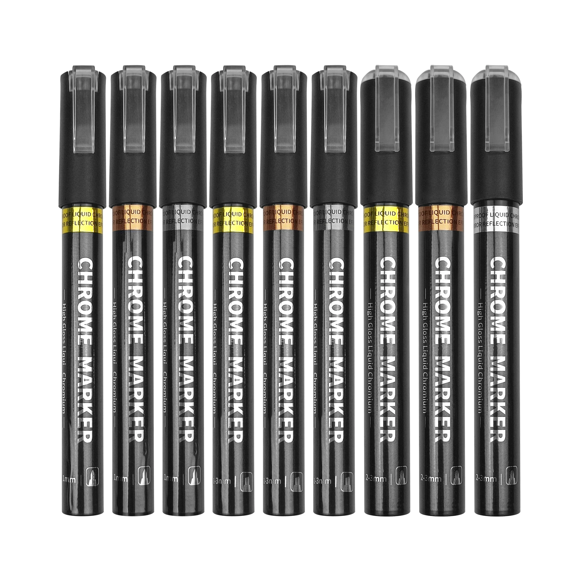 Высококачественный Перманентный хромированный маркер DIY Серебряный зеркальный для любой поверхности высокоглянцевый дисплей