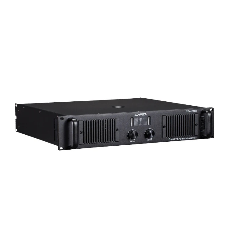2U Stage Amplifier Class Td Power Amplifier  Professional Stereo Audio Power Amplifier