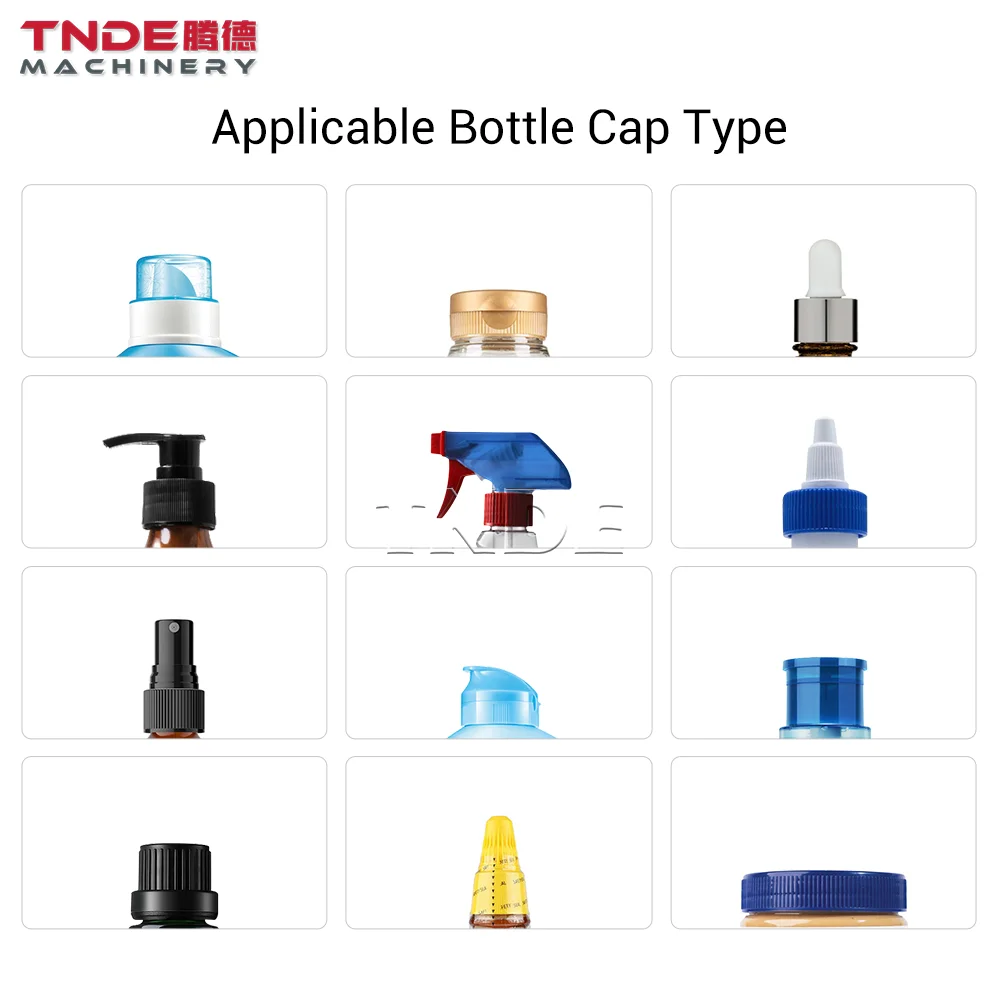 Hot Selling Products 2025 Desktop Fully Automatic Cosmetics Glass Bottles Plastic Bottles Capping Machine