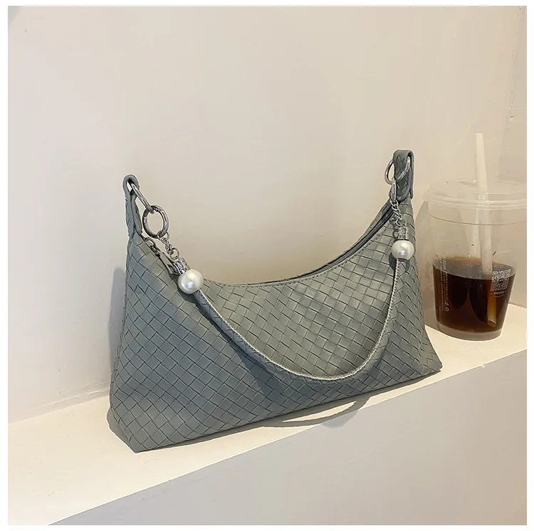 Spring New Woven Fabric Large Capacity Tote Messenger Purse Trendy Korean Bags Women Handbags