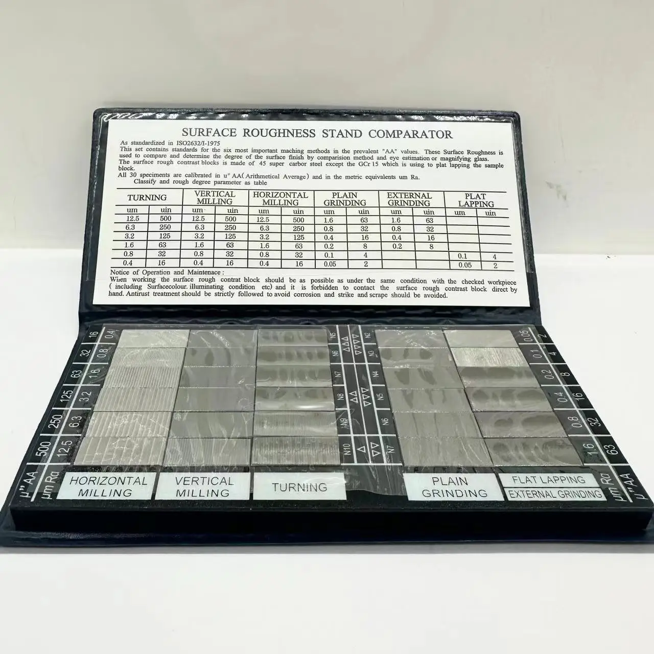 Surface Finish Roughness Comparator - Buy Roughness Comparator surface ...