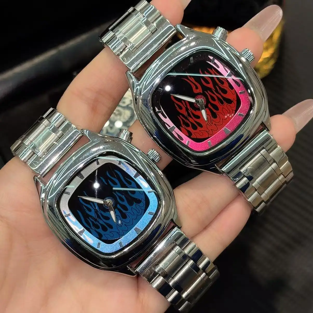Millennium Y2K New Digital Display Sport Retro Square Watch with 