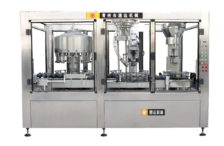 Triblock Rinser Filler Capper 3 in 1 for Liquid Liquor