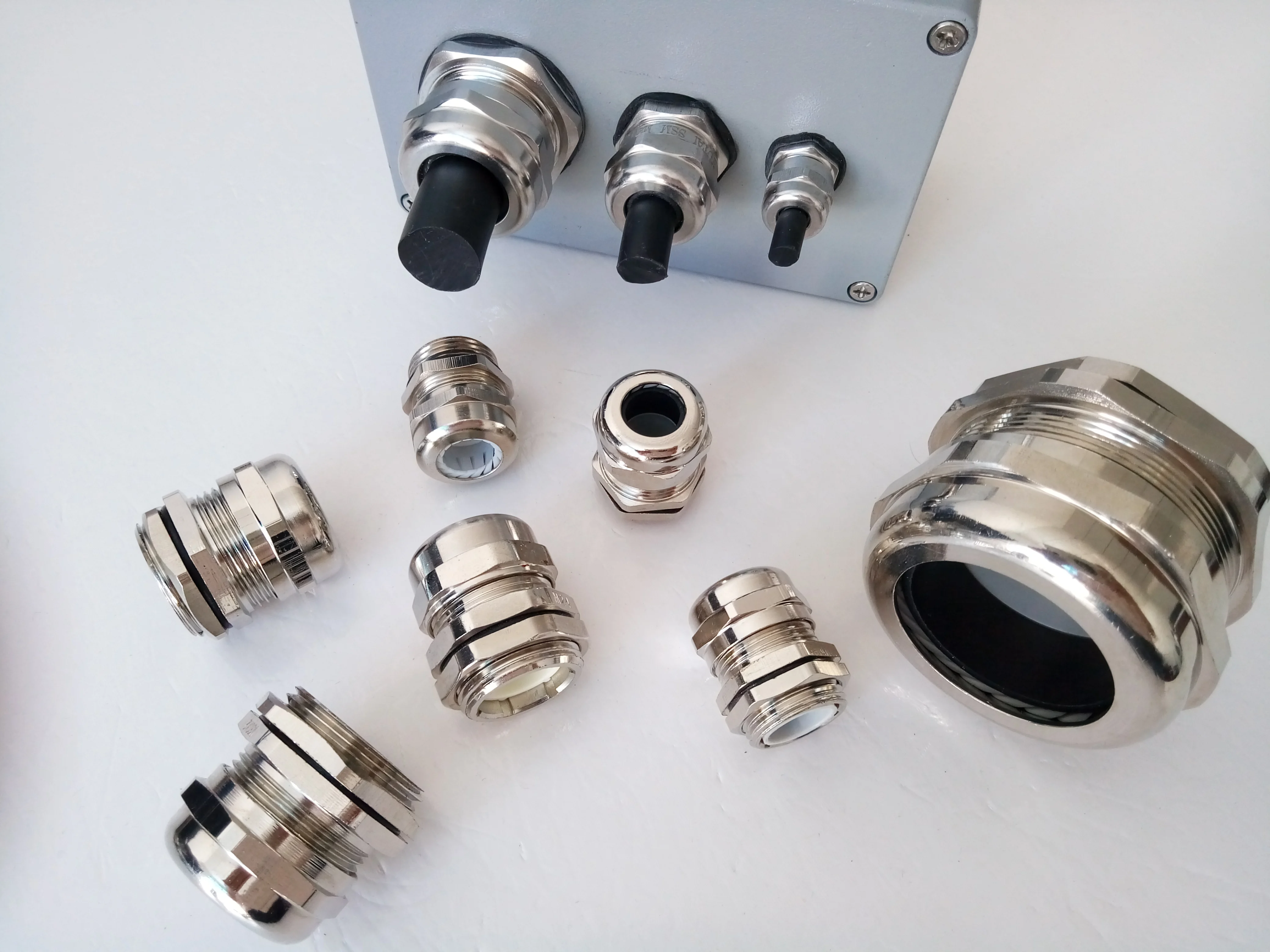 Explosion Proof Armored M25 Cable Gland Stainless Steel Waterproof Ex D Connector Wire Joints