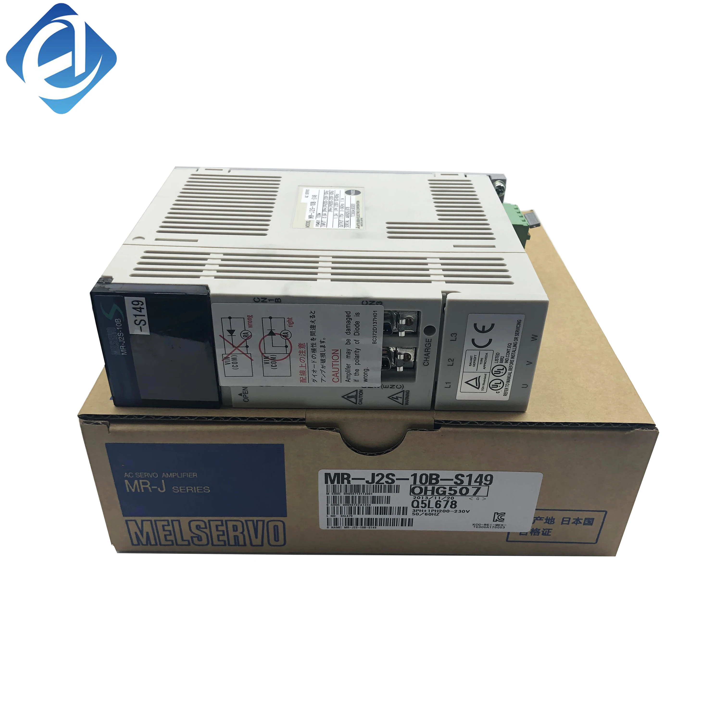 Nový originálny kompaktný servoregulátor série MELSERVO-J2S, model MR-J2S-10B-S149, výkon 100 W. Zabezpečuje vysokopresné riadenie polohy, rýchlosti a krútiaceho momentu s rýchlym prechodovým správaním. Je vybavený integrovanými ochrannými obvodmi.