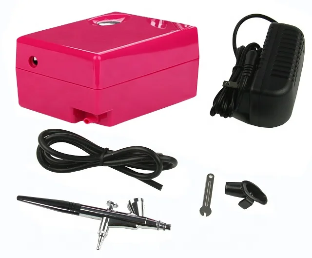 Mini Air Compressor Spray Gun Kit Handheld Portable Airbrush with 0.4mm  Needle