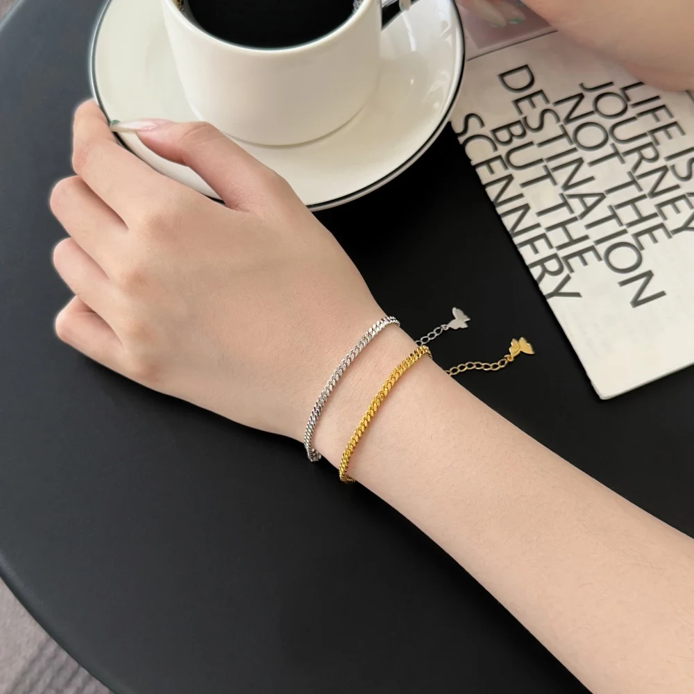 KAKODIY butterfly chain bracelet 18K gold plated 5A cubic zirconia jewelry gift for woman wife her girlfriend teen detail 4