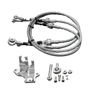 H22 H23 H F Series Swap Engine Aluminum Billet Shifter Box Cables Shift Linkage for RSX Acura Honda