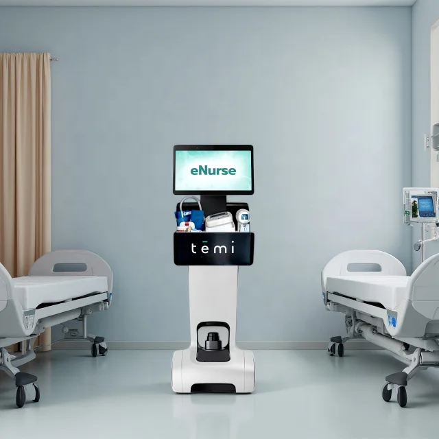 Temi AI Companion Robot Vital Signs Monitor Healthcare Autonomous Navigation Robot for Patient Monitoring Abnormal Alert