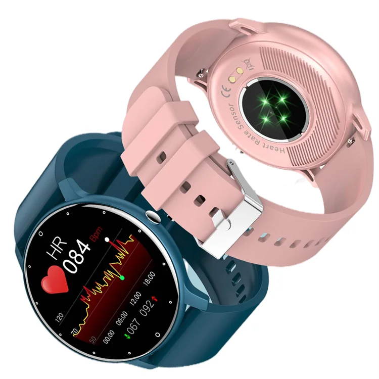 Легкий дизайн, сенсорный экран, Reloj Inteligente, пульсометр, фитнес, спорт, умные часы, мониторинг здоровья, умные часы ZL02