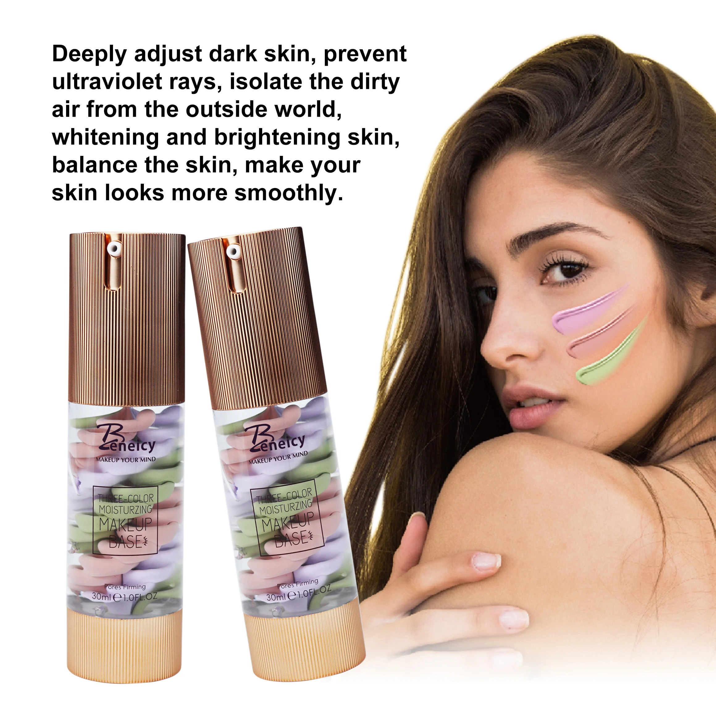 2024 натуральная Жидкая основа водостойкая косметика для лица поставщик частной торговой