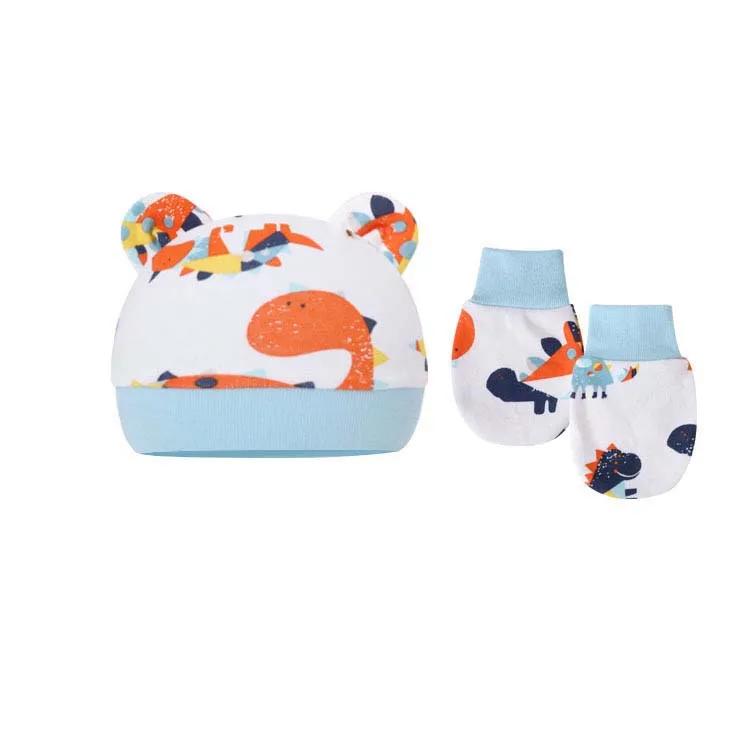 Набор шапок-бини унисекс для мальчиков и девочек 0-12 месяцев