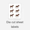 Kiss cut sheet