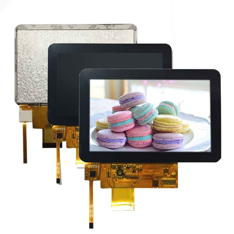 RGB 800x480 resolution 5 inch capacitive touch screen display