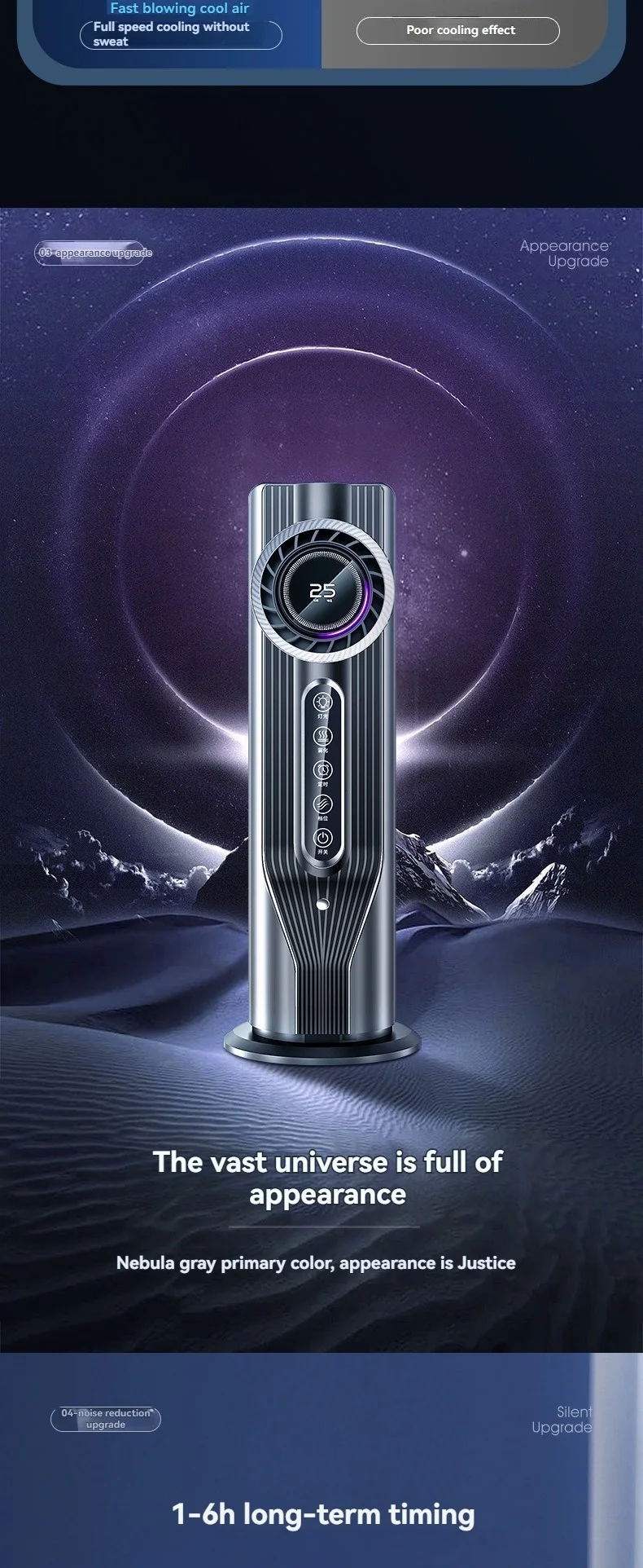 Draagbare mini desktop airconditioning met waterbevochtiging_voghion.com