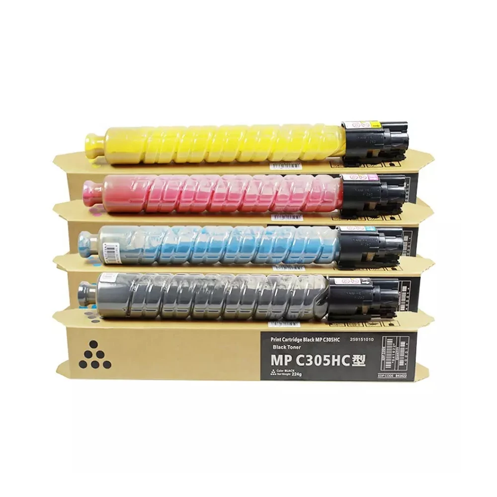 Compatible Ricoh Color Toner Cartridge MPC305 for Aficio MP C305SP C305SPF C305 842119 841621 842122 841591 842121 841592 842120
