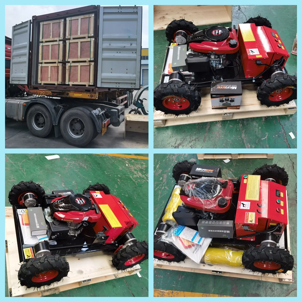 Antislip Cheap Remote Control Lawn Mower Remote Control Bush Hog