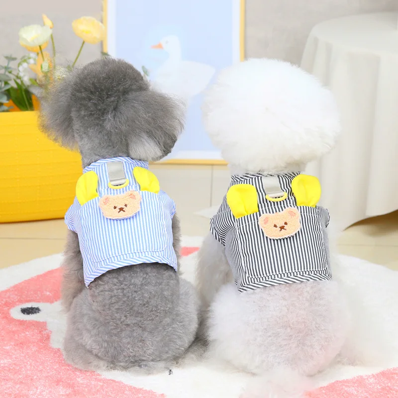 Wholesale Elegant Spring Summer Dog Clothes Cats Plaid Pet Summer