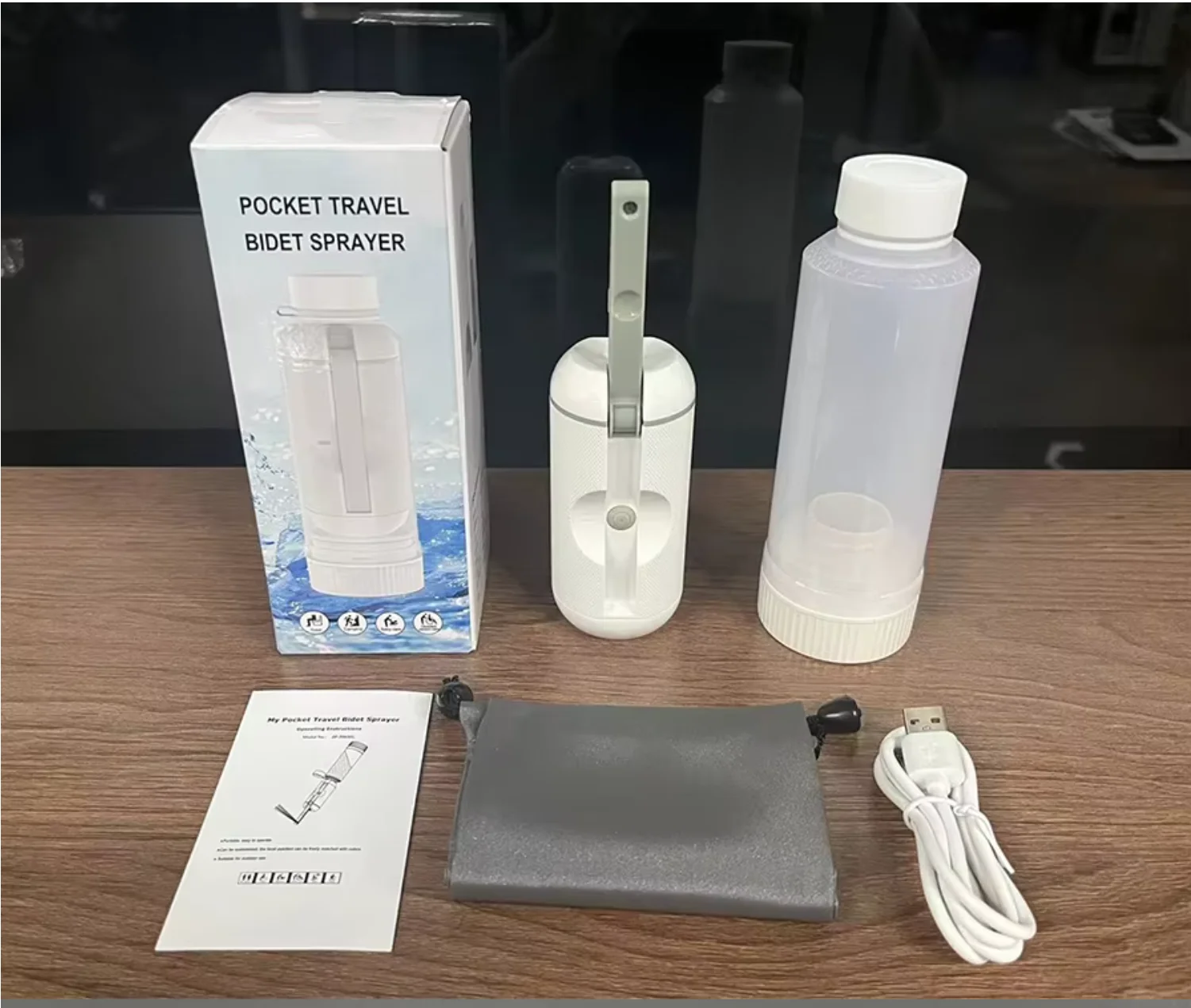 Rechargeable Electric Pocket Bidet Sprayer 500ml Portable Hygiene Washer for Toilet Cleaning Travel Baby Care Elderly Assistance details